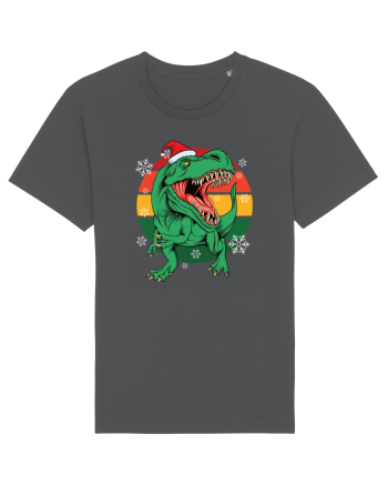 cu dinozauri de Craciun - Christmas T-rex Anthracite