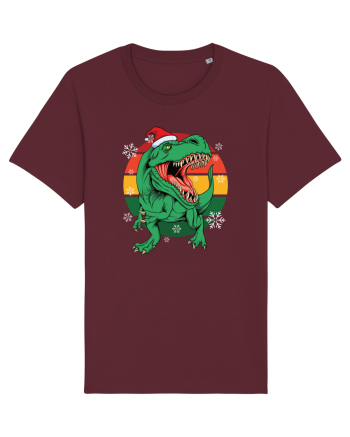 cu dinozauri de Craciun - Christmas T-rex Burgundy