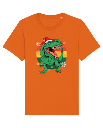 cu dinozauri de Craciun - Christmas T-rex Bright Orange