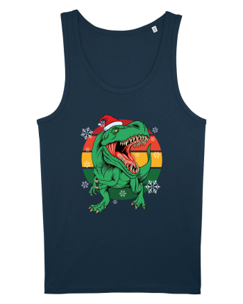 cu dinozauri de Craciun - Christmas T-rex Navy