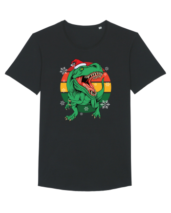 cu dinozauri de Craciun - Christmas T-rex Black