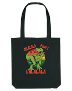 cu dinozauri de Craciun - Falalala Rawr Sacoșă textilă