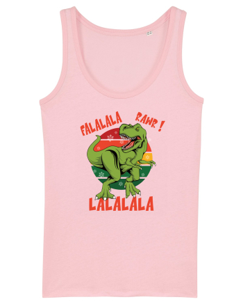 cu dinozauri de Craciun - Falalala Rawr Cotton Pink