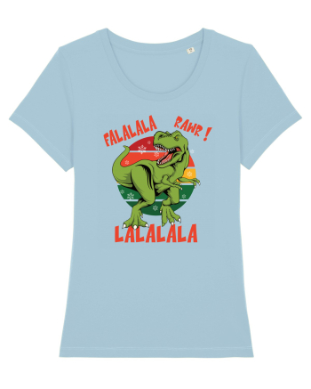 cu dinozauri de Craciun - Falalala Rawr Sky Blue