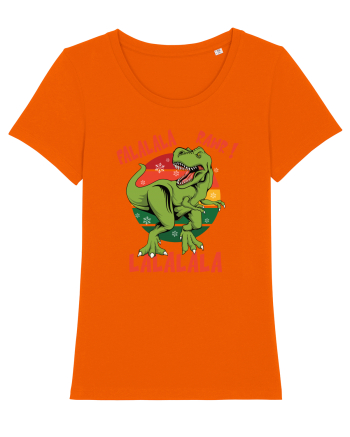 cu dinozauri de Craciun - Falalala Rawr Bright Orange