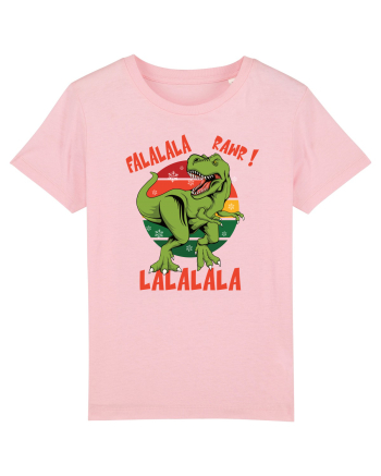 cu dinozauri de Craciun - Falalala Rawr Cotton Pink