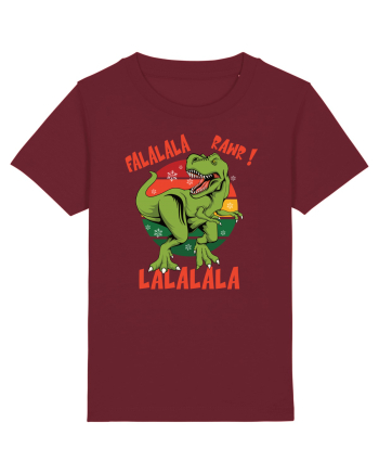 cu dinozauri de Craciun - Falalala Rawr Burgundy