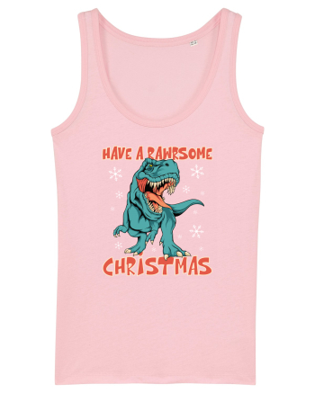 cu dinozauri de Craciun - Have a rawrsome Christmas Cotton Pink