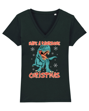 cu dinozauri de Craciun - Have a rawrsome Christmas Black