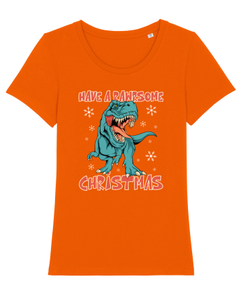 cu dinozauri de Craciun - Have a rawrsome Christmas Bright Orange