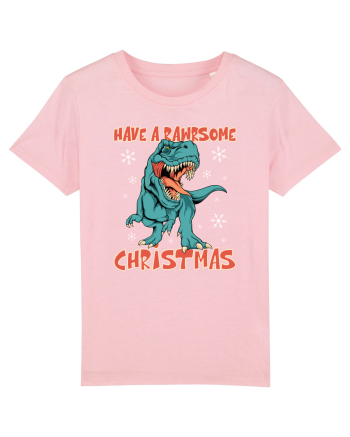cu dinozauri de Craciun - Have a rawrsome Christmas Cotton Pink