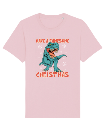 cu dinozauri de Craciun - Have a rawrsome Christmas Cotton Pink