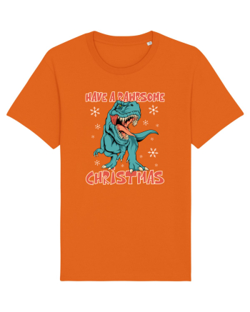 cu dinozauri de Craciun - Have a rawrsome Christmas Bright Orange