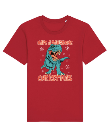 cu dinozauri de Craciun - Have a rawrsome Christmas Red