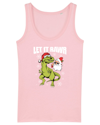 cu dinozauri de Craciun - Let it rawr Cotton Pink