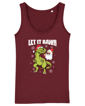 cu dinozauri de Craciun - Let it rawr Burgundy
