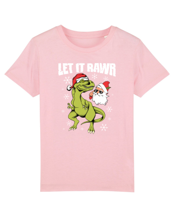 cu dinozauri de Craciun - Let it rawr Cotton Pink