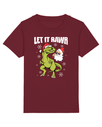 cu dinozauri de Craciun - Let it rawr Burgundy