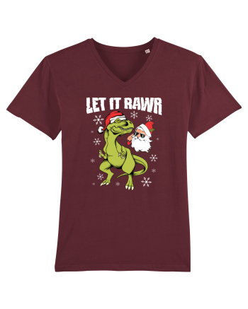 cu dinozauri de Craciun - Let it rawr Burgundy