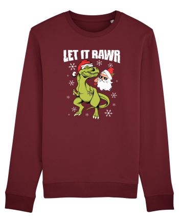 cu dinozauri de Craciun - Let it rawr Burgundy