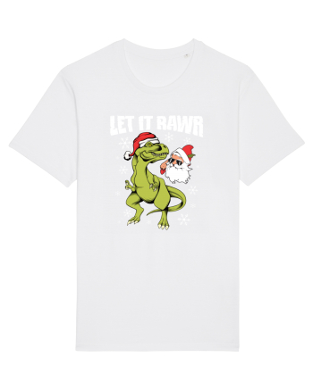 cu dinozauri de Craciun - Let it rawr White