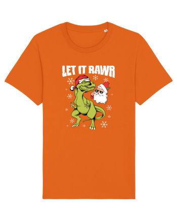 cu dinozauri de Craciun - Let it rawr Bright Orange