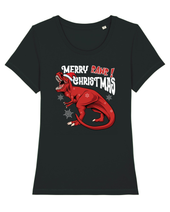 cu dinozauri de Craciun - Merry Christmas Rawr Black