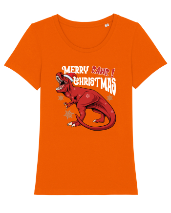 cu dinozauri de Craciun - Merry Christmas Rawr Bright Orange