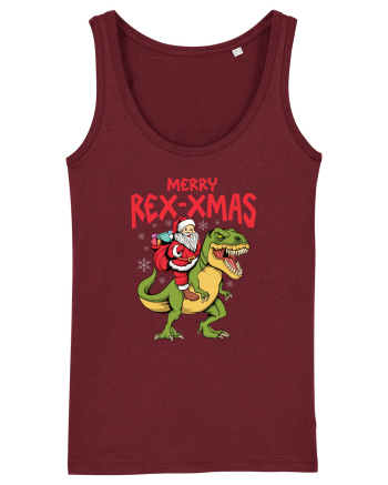 cu dinozauri de Craciun - Merry Rex-xmas Burgundy