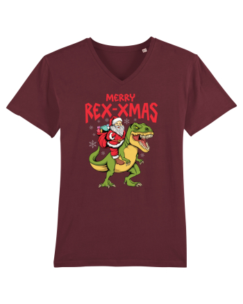 cu dinozauri de Craciun - Merry Rex-xmas Burgundy
