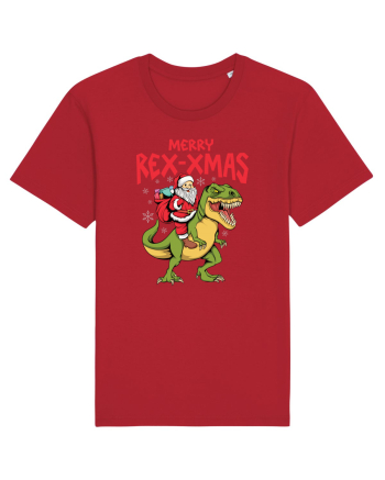 cu dinozauri de Craciun - Merry Rex-xmas Red