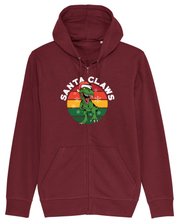 cu dinozauri de Craciun - Santa Claws Burgundy