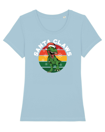 cu dinozauri de Craciun - Santa Claws Sky Blue