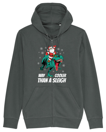 cu dinozauri de Craciun - T-rex is way cooler than a sleigh Anthracite