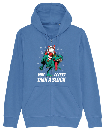 cu dinozauri de Craciun - T-rex is way cooler than a sleigh Bright Blue