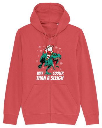 cu dinozauri de Craciun - T-rex is way cooler than a sleigh Carmine Red