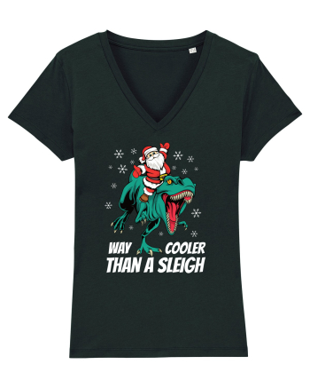 cu dinozauri de Craciun - T-rex is way cooler than a sleigh Black
