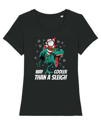 cu dinozauri de Craciun - T-rex is way cooler than a sleigh Black
