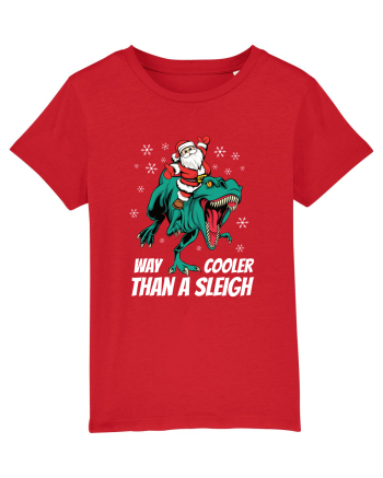 cu dinozauri de Craciun - T-rex is way cooler than a sleigh Red