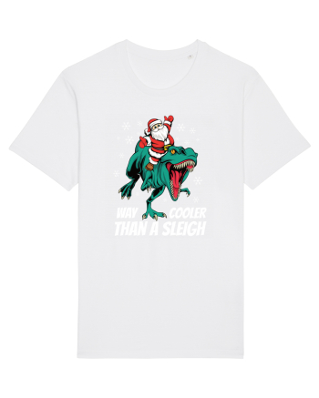 cu dinozauri de Craciun - T-rex is way cooler than a sleigh White