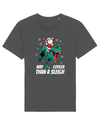 cu dinozauri de Craciun - T-rex is way cooler than a sleigh Anthracite