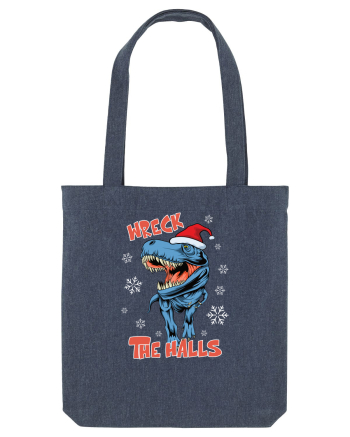 cu dinozauri de Craciun - Wreck the halls Midnight Blue