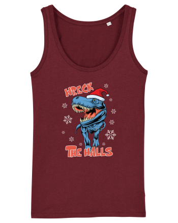 cu dinozauri de Craciun - Wreck the halls Burgundy