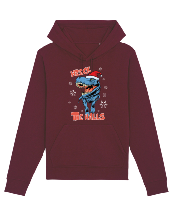 cu dinozauri de Craciun - Wreck the halls Burgundy