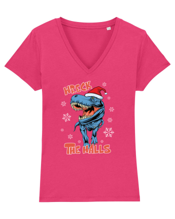 cu dinozauri de Craciun - Wreck the halls Raspberry