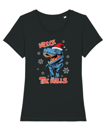 cu dinozauri de Craciun - Wreck the halls Black
