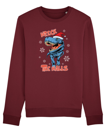 cu dinozauri de Craciun - Wreck the halls Burgundy