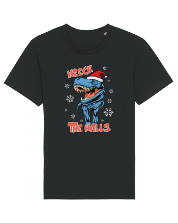 cu dinozauri de Craciun - Wreck the halls Black