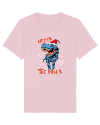 cu dinozauri de Craciun - Wreck the halls Cotton Pink