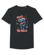 cu dinozauri de Craciun - Wreck the halls Tricou mânecă scurtă guler larg Bărbat Skater